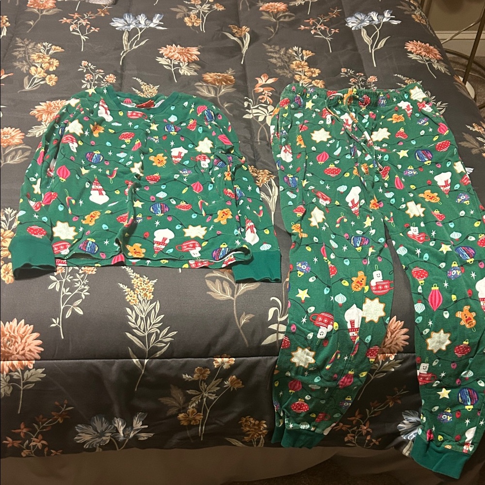 Festive Christmas Tree Pajamas Set